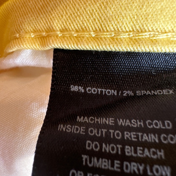 KUT WOMENS MARILYN ANKLE SKINNY YELLOW JEAN SZ 8 - Picture 9 of 10